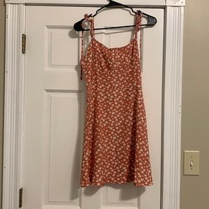SHEIN floral dress with tie straps.